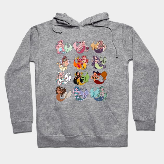 Mermaid gang Hoodie by Maxineart